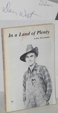 image of In a land of plenty; a Don West reader