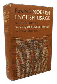 A DICTIONARY OF MODERN ENGLISH USAGE