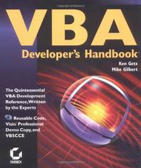 VBA Developer?s Handbook +CD (Paper Only)