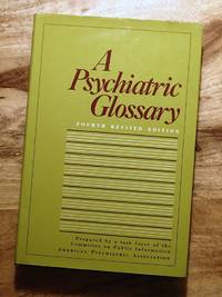 image of A PSYCHIATRIC GLOSSARY : 4th Revised Edition