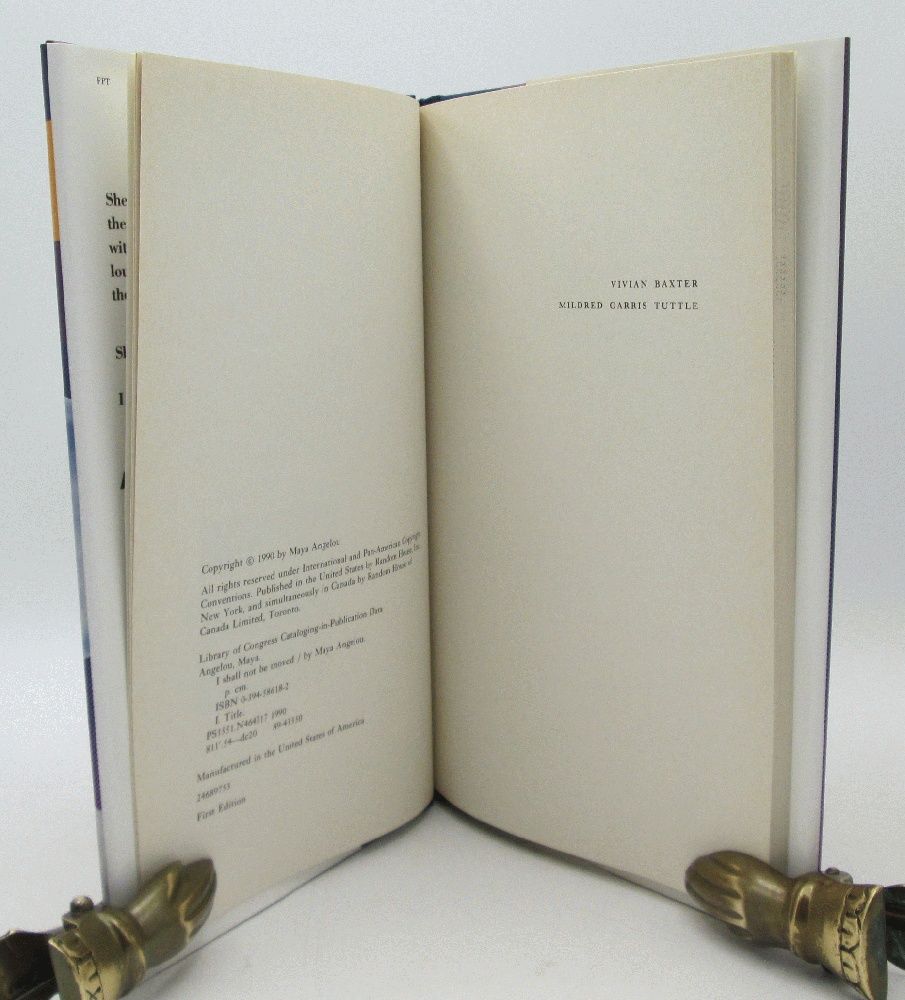 I Shall Not Be Moved Poems by Maya Angelou (Signed)