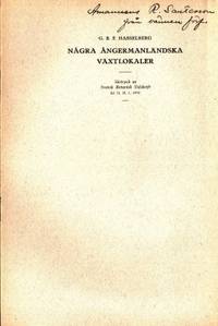 Några ångermanländska växtlokaler.