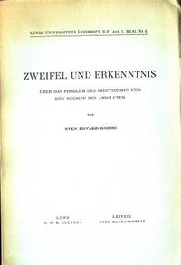 Zweifel und Erkenntnis. Über das Problem des…