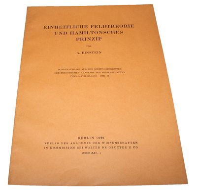 Einheitliche Feldtheorie von Gravitation und Elektrizität (+) Neue Möglichkeit für eine einheitliche Feldtheorie von Gravitation und Elektrizität (+)  Zur einheitlichen Feldtheorie (+) Einheitliche Feldtheorie und Hamiltonsches Prinzip (+) Über den ge... - [PMM 416 - A NEW THEORY OF GRAVITATION] (photo 2)