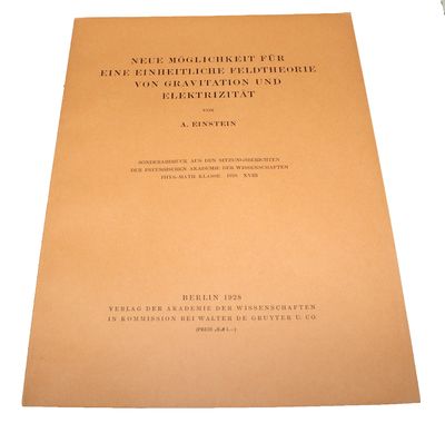 Einheitliche Feldtheorie von Gravitation und Elektrizität (+) Neue Möglichkeit für eine einheitliche Feldtheorie von Gravitation und Elektrizität (+)  Zur einheitlichen Feldtheorie (+) Einheitliche Feldtheorie und Hamiltonsches Prinzip (+) Über den ge... - [PMM 416 - A NEW THEORY OF GRAVITATION] (photo 4)