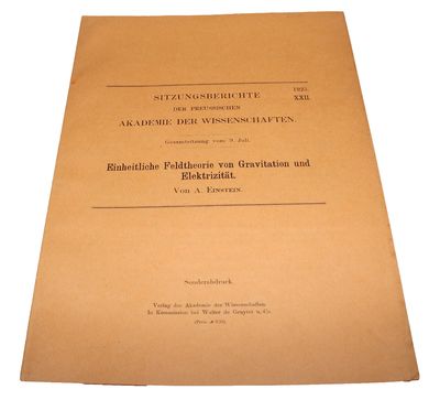 Einheitliche Feldtheorie von Gravitation und Elektrizität (+) Neue Möglichkeit für eine einheitliche Feldtheorie von Gravitation und Elektrizität (+)  Zur einheitlichen Feldtheorie (+) Einheitliche Feldtheorie und Hamiltonsches Prinzip (+) Über den ge... - [PMM 416 - A NEW THEORY OF GRAVITATION] (photo 5)