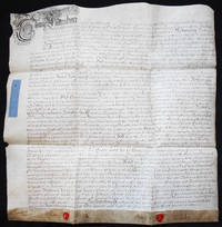 image of Handwritten Parchment Document regarding Appointments to the Parsonages of Ditchingham, Forncett, Starston, and Alborough in Norfolk County, England