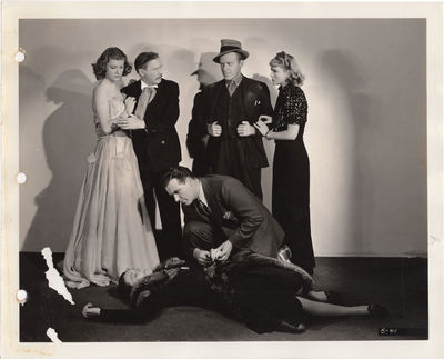 The Last Warning (Two original keybook photographs from the 1938 film)