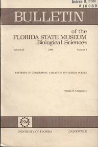 Patterns of Geographic Variation in Florida Snakes by Christman, S. P - 1980