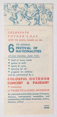 image of Celebrate Father's Day with the entire family at the 6th annual Festival of Nationalities... Colorful outdoor concert and pageant, featuring a tribute to Paul Robeson