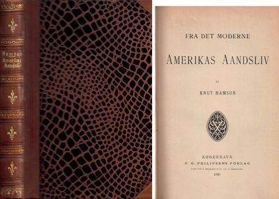 Fra det moderne Amerikas Aandsliv. Trykt hos J.…