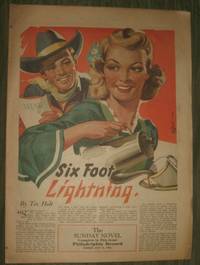 cover of Six Foot Lightning Philadelphia Record Sunday Supplement July 11, 1943