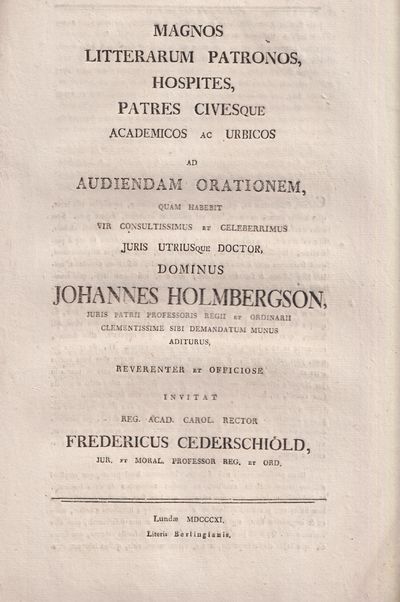 Magnos litterarum patronos, hospites, patres…
