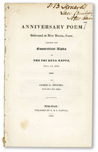 Anniversary Poem Delivered at New Haven, Conn. Before the Connecticut Alpha of the Phi Beta Kappa, Sept. 12, 1826 [Alt. Title: "Genius"]