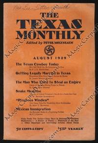 The Texas Monthly Vol. 4 No. 1 by Molyneaux, Peter (Editor) - 1929