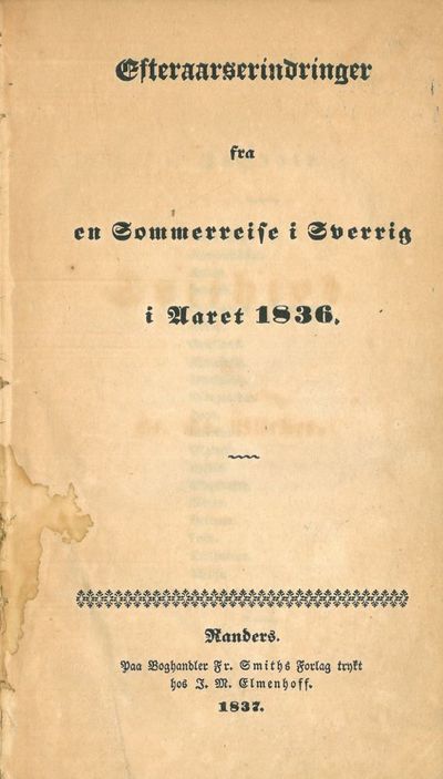 Svithiod. Efteraarserindringer fra en Sommerreise…