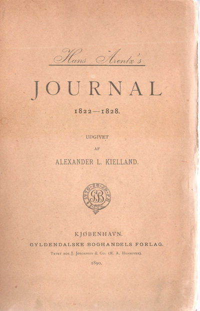 Hans Arentz’s Journal 1822-1828