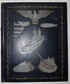 World War Two Era Portfolio and Portable Desk, with Embossed Imagery of Bald Eagle, War Planes, a Warship, a Blimp, a Tank and and a Cannon