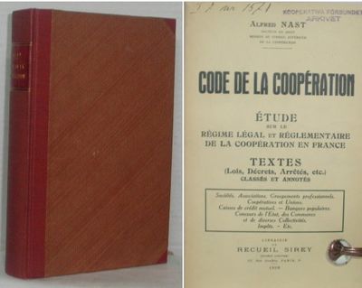 Code de la coopération étude sur le régime légal…