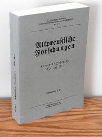 Altpreussische Forschungen. 13. Und 15 Jahrgang, 1936 Und 1937