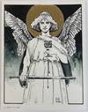 ORIGINAL PEN AND INK TITLED "I NEED TO SEE" [Signed]