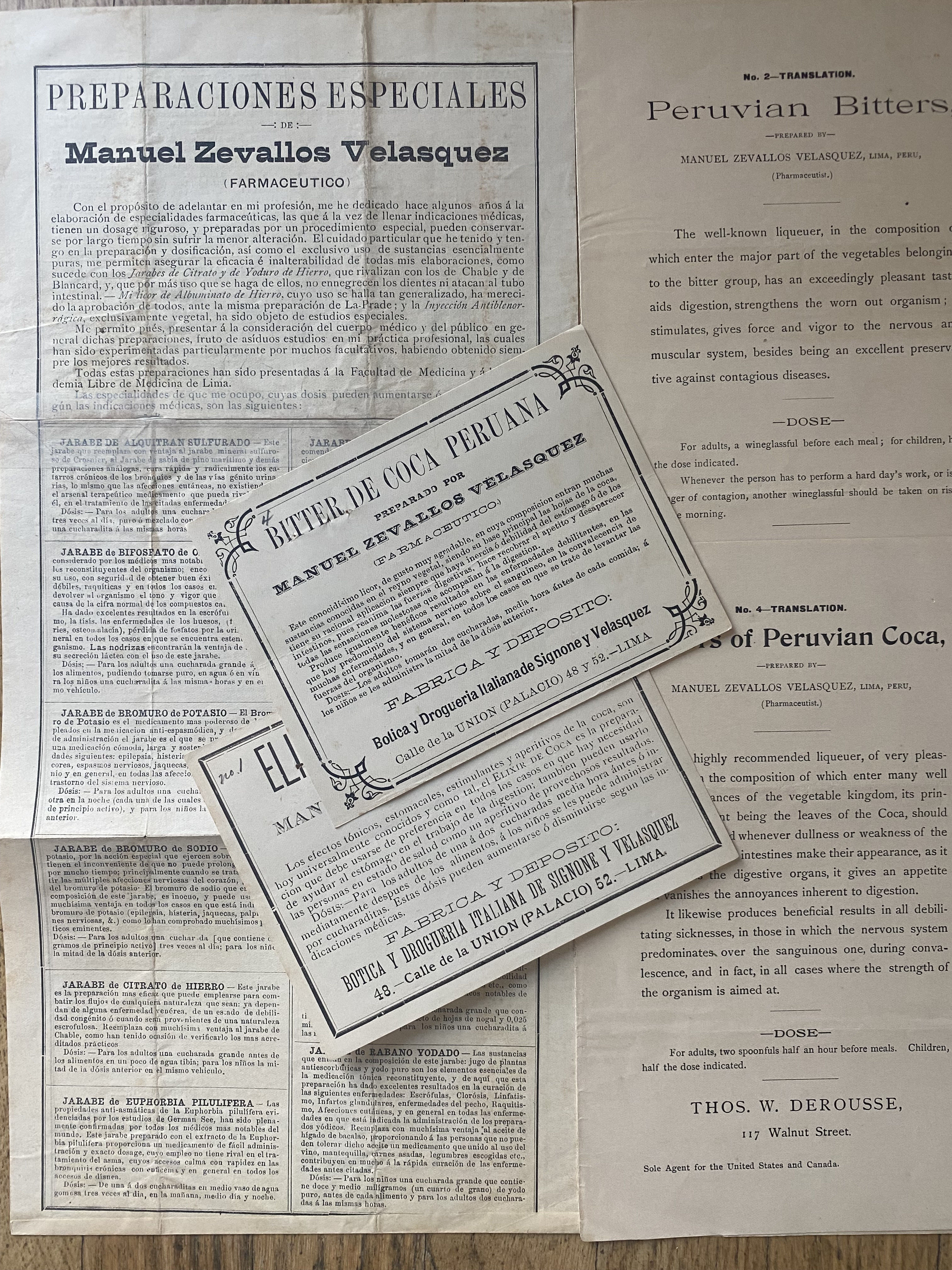 Five English/Spanish items from pharmacist Manuel