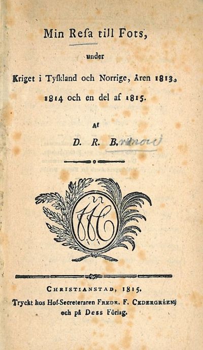 Min Resa till Fots, under Kriget i Tyskland och…