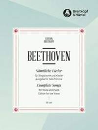 Beethoven: Complete Songs (Low Voice) by Ludwig Van Beethoven - 2000-01-01