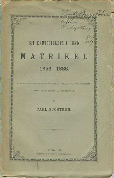 S:t Knutsgillets i Lund matrikel 1656-1886.…