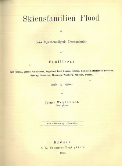 Skiensfamilien Flood og dens legatberettige…