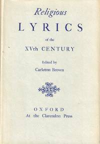 Religious Lyrics of the XVth Century