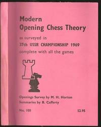 image of Modern Opening Chess Theory as surveyed in 37th USSR Championship 1969