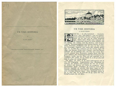 Ur Viks historia. Särtryck ur Svenska…
