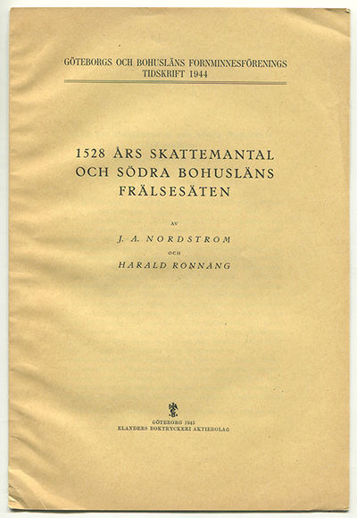 1528 års skattemantal och södra Bohusläns…