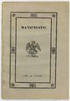 Manifiesto del Congreso General en el Presente Año