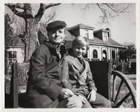The Thanksgiving Visitor (Original photograph of Truman Capote with child actor Michael Kearney from the set of the 1968 television film)
