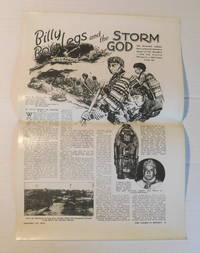 &quot;BILLY BOW-LEGS AND THE STORM GOD: The Seminole Indians Have a Human Advance Agent of the Weather - And Can Vanish Whenever a Hurricane Kicks Up&quot;. A VINTAGE PHOTOGRAPHIC OFFPRINT BROADSIDE, apparently published for members of the Adventurers&#039; Club of New York. by Kuhn de Prorok, Byron (1896-1954). Hungarian-American amateur archaeologist, anthropologist and author. Regarded as the original tomb raider or grave robber - 1944.