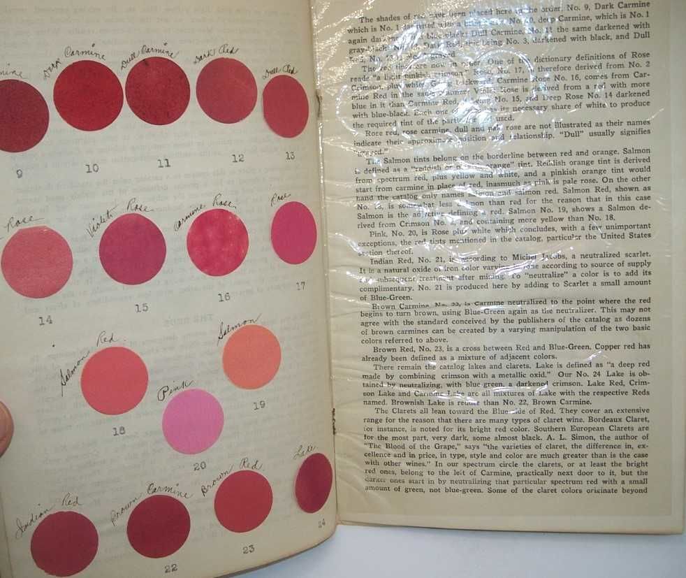 Postage Stamp Color Chart Illustrated with Colors by Harry A. Froom 1934