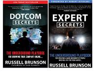 Russell Brunson 2 Books Set: Dotcom Secrets &amp; Expert Secrets (English, Paperback) by Russel Brunson