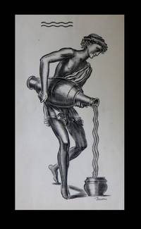 [Taille-douce originale  figurant un porteur d'eau dans la Grce antique].