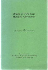 cover of ORIGINS OF NEW JERSEY MUNICIPAL GOVERNMENT