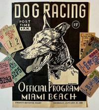 Dog Racing: Official Program Miami Beach -- 2 Copies (Jan. 1949 and Feb. 1950, with Ephemera)