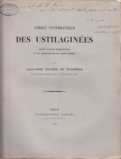 Aperçu systématique des ustilaginées. Leurs…