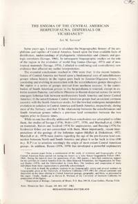 image of The Enigma of the Central American Herpetofauna: Dispersals or Vicariance