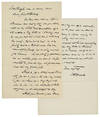 1900 Autograph Letter Signed by William Henry Edwards, Famed Naturalist