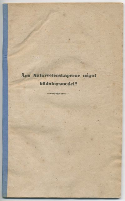 Äro naturvetenskaperna något bildnings-medel? En…