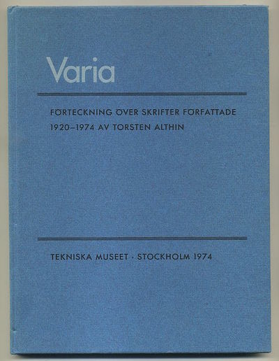 Varia. Förteckning över skrifter författade…
