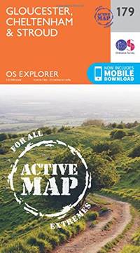 Gloucester, Cheltenham & Stroud Map | Weatherproof | Cotswold Way | Ordnance Survey | OS...