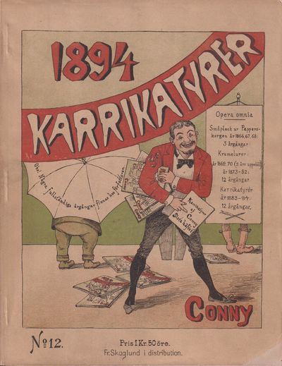 Karrikatyrer 1894 af Conny. Sista häftet. No 12.