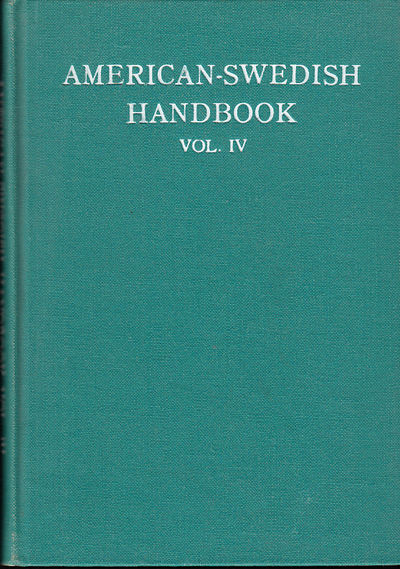 American-Swedish Handbook. Vol. IV.